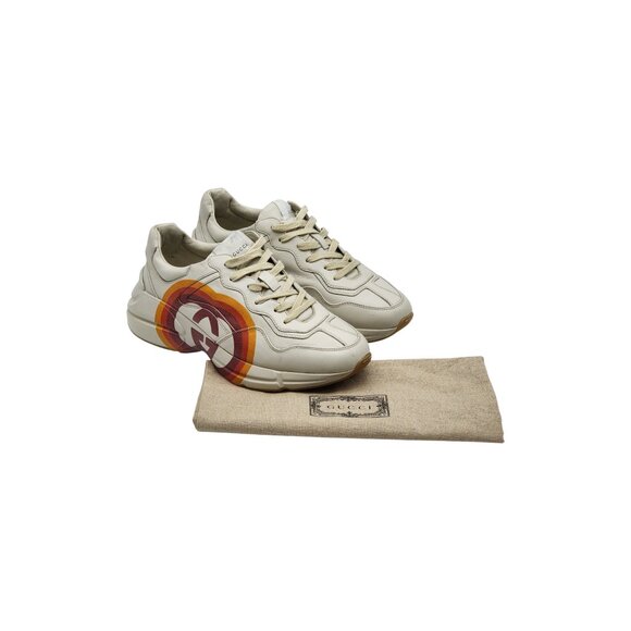 GUCCI Rhyton Interlocking GG Screener Star Leather Sneakers UK 7 US 8 main image 9
